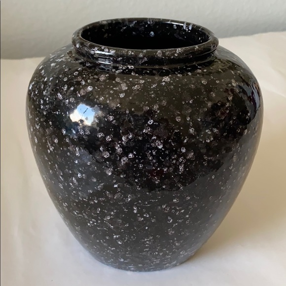 Mid Century Modern Black Speckle Vase West Germany - Picture 3 of 8